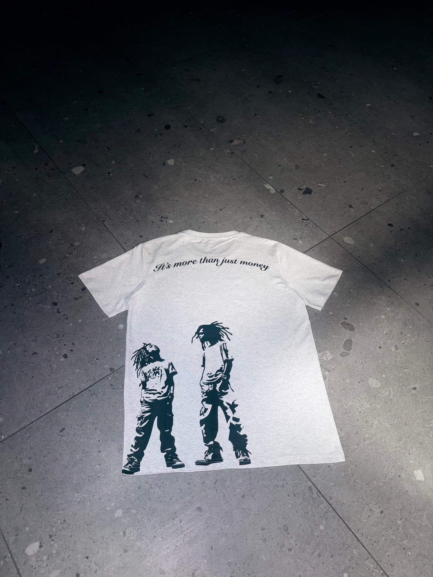 'It's more than just money' Tee - LIGHT GREY